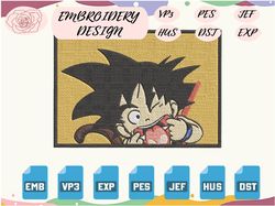 anime inspired embroidery designs, machine embroidery files format dst, instant download