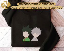 hunter anime embroidery designs, anime embroidery designs, inspired anime embroidery, anime character embroidery, instant download