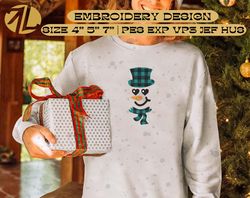 plaid top hat snowman embroidery, christmas embroidery designs, merry xmas embroidery designs, merry christmas embroidery designs