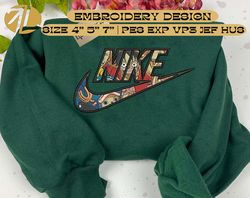 inspired anime embroidered sweatshirt, custom anime embroidered hoodie, inspired anime embroidered crewneck, anime gift, embroidered gift