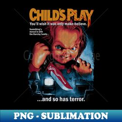 childs play horror classic chucky - exclusive png sublimation download - fashionable and fearless