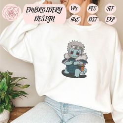 anime inspired embroidery designs, machine embroidery design file, pes, dst, jef, vp3, hus, instant download.