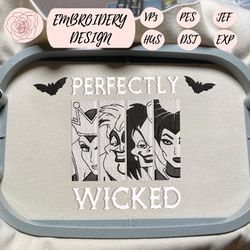 perfectly wicked embroidered sweatshirt, friends horror embroidered sweatshirt, horror movie characters embroidered shirt, horror lover gift, horror movie gifts