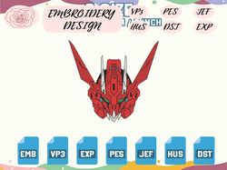 anime inspired embroidery designs, machine embroidery design file, pes, dst, jef, vp3, hus, instant download, robot anime embroidery designs.