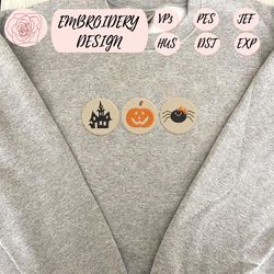 cute spooky sugar cookie embroidery machine design, spooky halloween embroidery design, stay spooky cookies embroidery design