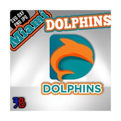 dolphins - football america team miami remake svg for cut file and sublimation