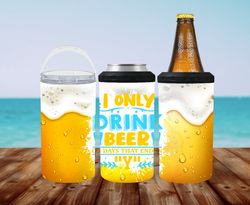 beer- 16 oz 4 in 1 can cooler wrap - sublimation design - png file