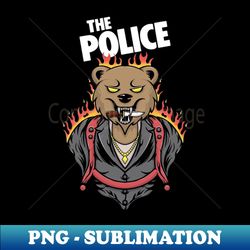 police bear - sublimation-ready png file - stunning sublimation graphics