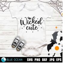 wicked cute svg, baby halloween svg, kids halloween svg,