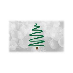 holiday clipart: green and brown doodle, marker sketch, or squiggly line pine, evergreen, or christmas tree - digital download svg & png