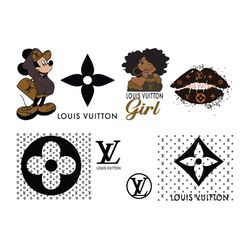 Louis Vuitton Logo Bundle Svg, Brand Svg, Louis Vuitton Svg, Fashion logo Svg, Brand logo Svg, Digital download