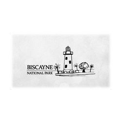 nature clipart: black horizon inspired by 'biscayne national park' boca chita lighthouse / trees, florida keys - digital download svg & png