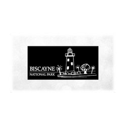 nature clipart: horizon at 'biscayne national park' boca chita lighthouse/trees in florida keys cutout of black - digital download svg & png