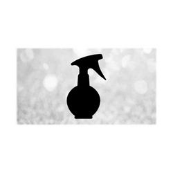 profession clipart: black simple easy spray bottle silhouette for hair salon / hairdresser / barber theme - digital download svg png dxf pdf