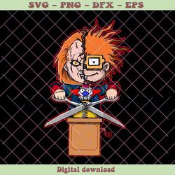 retro movie chucky childs play horror character png file