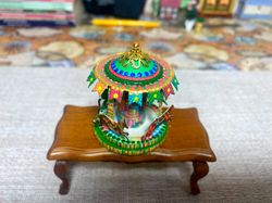 puppet carousel. miniature. dollhouse miniature.1:12.