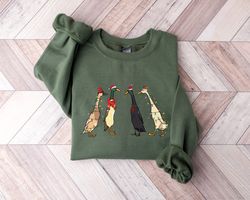 christmas ducks sweatshirt, duck xmas lights shirt, santa ducks merry christmas shirt, duck lover, duck christmas sweats