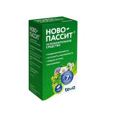 novo-passit for stress 60 tablets. natural soothing herbal supplement novopassit