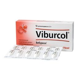 viburcol 12 pcs homeopathic suppositories heel