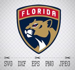florida panthers logo svg,png,eps cameo cricut design template stencil vinyl decal tshirt transfer iron on