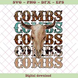 Luke Combs Crazy Bullhead Country Music PNG Download
