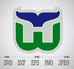 hartford whalers logo svg,png,eps cameo cricut design template stencil vinyl decal tshirt transfer iron on