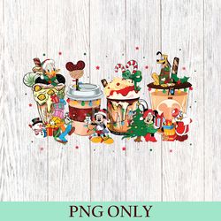 cute disney mickey minnie christmas coffee png, cute christmas png, disney christmas coffee png, mickey fan gifts png