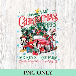 funny disney farm fresh png, mickey's tree farm, mickey and friends christmas, christmas disney family, christmas gift