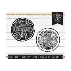 tree rings svg cut file for cricut, silhouette, woodcutting svg, tree cutting svg, woodworking svg, lumber svg, growth rings, rustic svg dxf