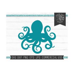 octopus svg design, octopus silhouette cut file for cricut, octopus clipart digital design, nautical svg, vector, ocean svg, tentacles svg