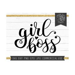 girl boss svg cut files, instant download, mom life, entrepreneur, mommy svg, women svg, hand lettered shirt design, cricut, silhouette dxf