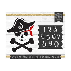 pirate svg cut files for cricut silhouette instant download digital design, pirate skull and bones svg, birthday pirate party svg dxf png