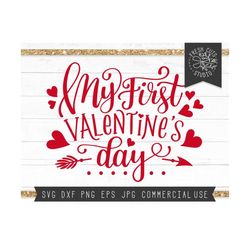my first valentine's day svg for baby, valentine svg, valentine baby svg cut file for cricut, baby girl, instant download my first valentine