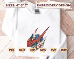 anime inspired embroidery designs, machine embroidery design file, pes, dst, jef, vp3, hus, instant download, robot anime embroidery designs