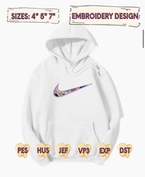 nike x trunk embroidered sweatshirt, custom embroidered sweatshirt, anime embroidered sweatshirt, latest anime embroidered hoodie, anime sweatshirt, embroidered anime gift