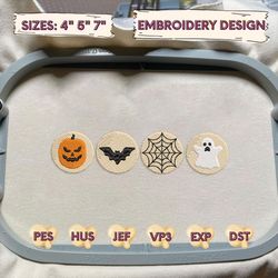 spooky ghost cookie embroidery design, scary sugar cookie embroidery machine design, spooky boo embroidery machine design