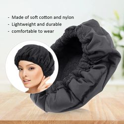 flaxseed hair care cap heating steaming microwave hair dryers nourishing hair oiling cap thermal for home spa bath oil h