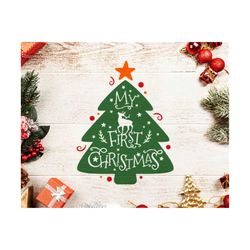 my first christmas svg christmas baby svg file first christmas svg file baby christmas svg file silhouette cameo cricut