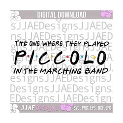 marching band svg | piccolo svg |  marching band shirt svg | marching band png svg | band family svg band piccolo flute svg, eps, png, dxf