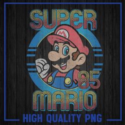 super mario retro png, circle vintage graphic png, mario fan gift png, birthday gift for game lover png, game gaming gam