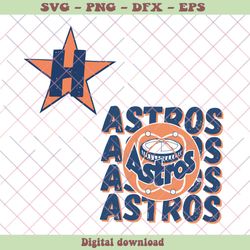 retro houston astros baseball mlb svg cutting digital file