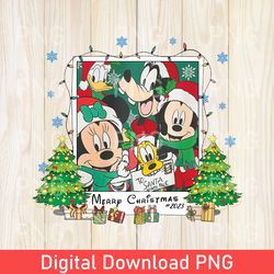 vintage disney very merry christmas png, mickey and friends christmas png, disney family xmas png, disney holiday png
