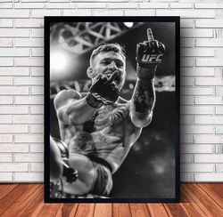 conor mcgregor boxing poster canvas wall art family decor, home decor,frame option