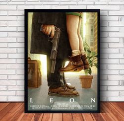 leon the professional movie poster canvas wall art family decor, home decor,frame option-1