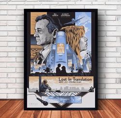 lost in translation movie poster canvas wall art family decor, home decor,frame option