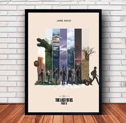 the last of us game poster canvas wall art family decor, home decor,frame option-1