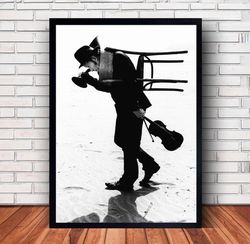 tom waits music poster canvas wall art family decor, home decor,frame option