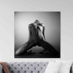 wall art  sensual naked woman, nude poster, sexy canvas art, naked woman poster, sexy woman canvas art, sensual art, con