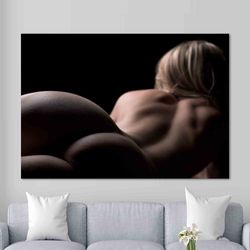 wall art  sensual naked woman, nude poster, sexy canvas art, naked woman poster, sexy woman canvas art, sensual art, con