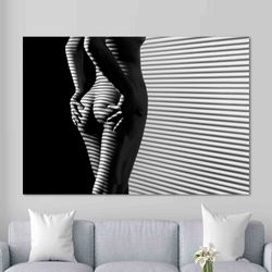 wall art  sensual naked woman, nude poster, sexy canvas art, naked woman poster, sexy woman canvas art, sensual art, con